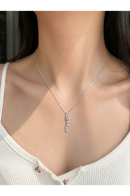 Elegant and Sparkling Women's Necklace with Star Figure