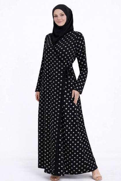 Side-Tied, Seasonal, Viscose-Like Combed Cotton, 100% Cotton, Women's Prayer Dress, Ferace