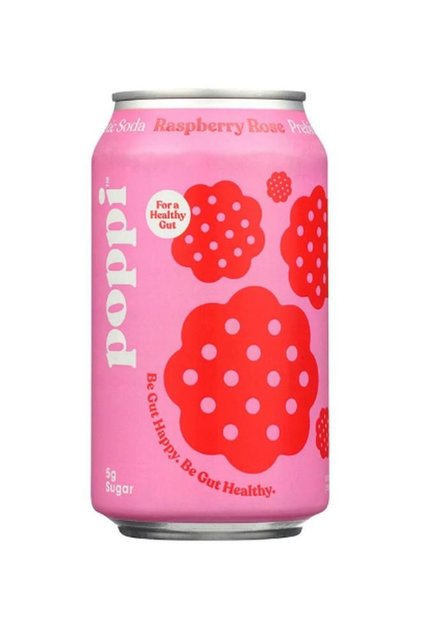 Raspberry Rose Prebiotic Soda 355ml