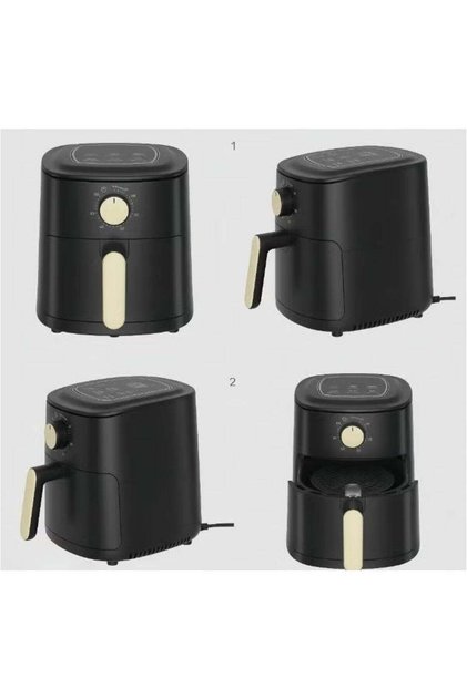 Multi-Functional Air Fryer, Large Capacity, Black | Oil-Free Cooking, High-Efficiency Heating, Dual Control Modes, Easy-to-Clean, Dishwasher-Safe Basket