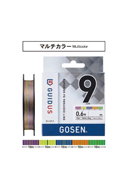 Guidus X9 Fishing Line Multi Color 150Mt-0.235Mm-20.8Kg