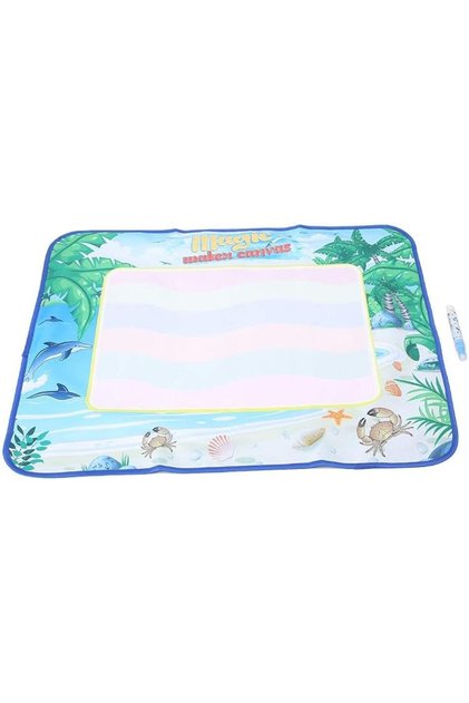 Water Doodle Mat, Colorful Water Drawing Board Kids Cloth Painting Mat with Pen Early Educational To