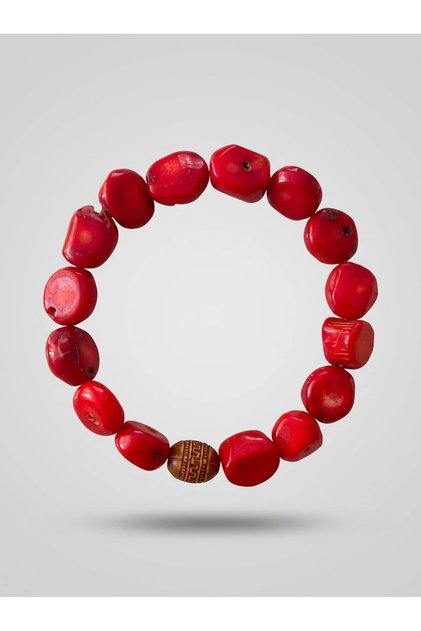 Mercan Taşı Amorf Bileklik 10mm - 17cm