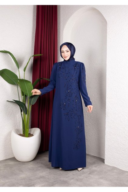 Zeliha abiye lacivert