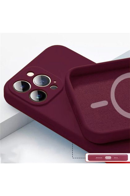 iPhone 14 Pro Cherry Magnetic Liquid Silicone Case For Iphone 14 13 12 Mini 11 Pro Max X Xs Xr Mags