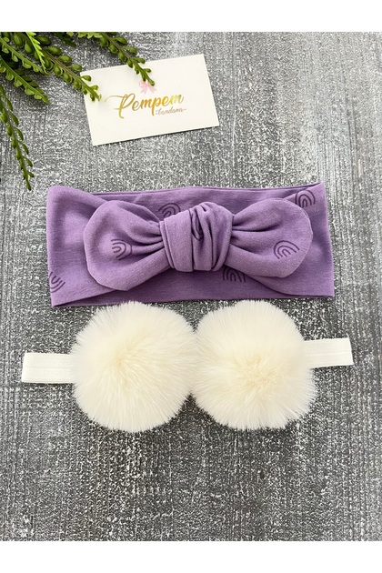 Baby Girl Double Bandana Set