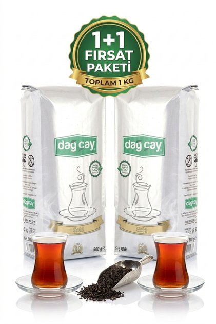 Gold Series Black Tea 2 Pieces X 500 Gr (1 kg) Extra Strong Advantage Double Pack
