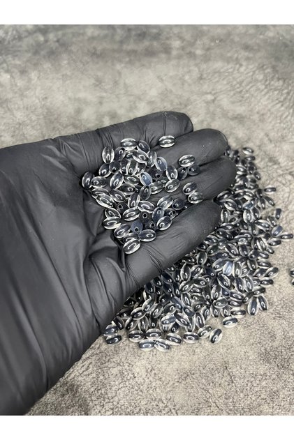 200 Adet Arpa Kesim Toz Kehribar 5x8mm Boncuk