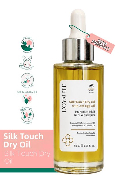 Hair Reducing Effective Dry Oil with Ant Egg Oil Silk Touch Dry Oil with Ant Egg Oil 50 ml