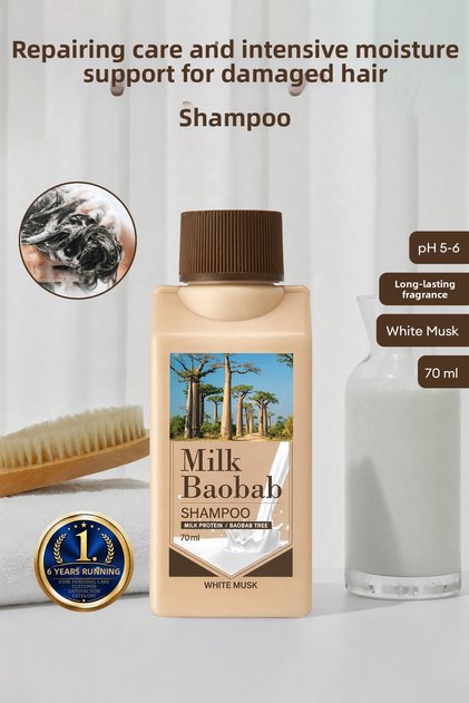 Damaged Hair Repairing Intensive Moisturizing Shampoo Original Shampoo (White Musk) 70ml