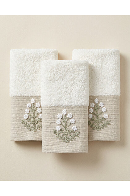 Motif Tekstil Set of 2 Microcotton 100% Cotton 50X100 Embroidered