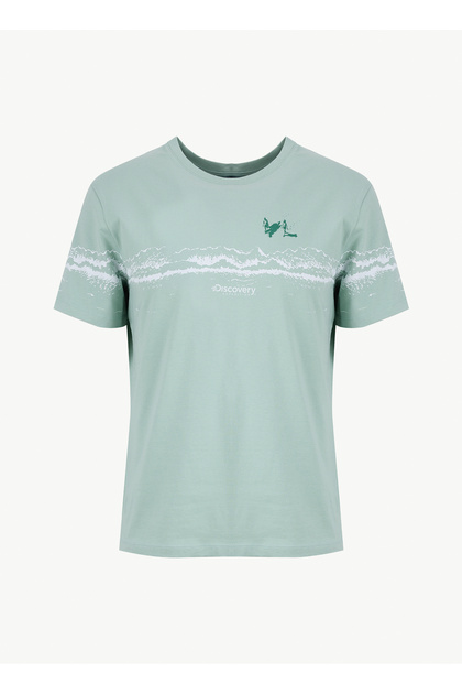 Discovery Expedition D6SM-TST3783 Mint Bisiklet Yaka Relaxed Fit