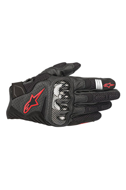 Alpinestars SMX-1 Air V2 Korumalı Motosiklet Eldiveni Siyah