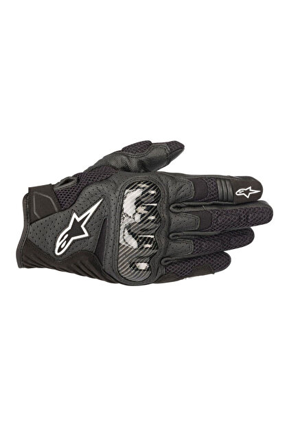 Alpinestars SMX-1 Air V2 Korumalı Motosiklet Eldiveni Siyah
