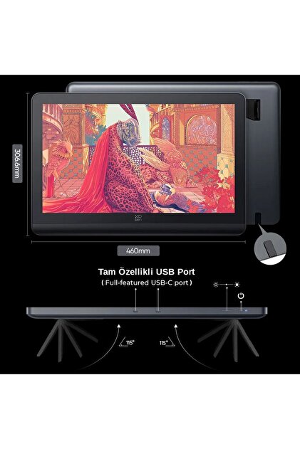 XP-Pen Artist Pro 19 Gen 2 4K Çözünürlük Grafik Ekran Tablet Dual