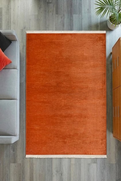 Azra Kiremit Özel Kaymaz Tabanlı Pamuk Dokuma Kilim