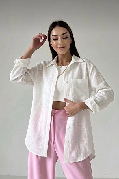 Standard Size Oversized Linen Shirt