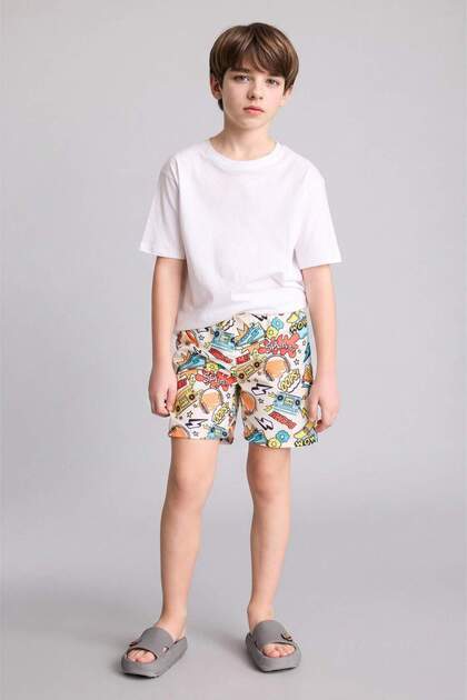 Patterned Swim Shorts for Boys H1846A826Hs