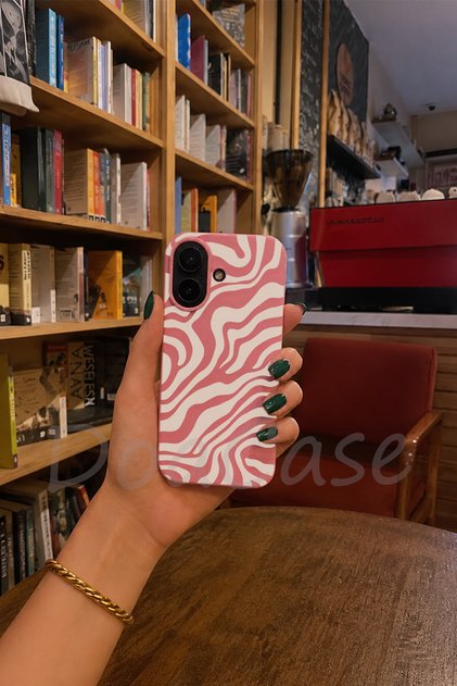 iPhone 17 Uyumlu Pembe Renkli Lansman Telefon Kılıfı