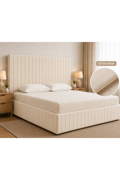 Tasarım Sonne ÇİFT KİŞİLİK Baza Kenar KILIFI & Başlık KILIFI TAKIMI