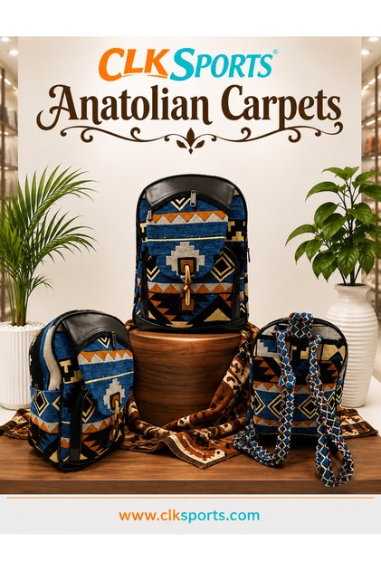 Anatolian Carpet Hand Made Design Backpack - Saddlebag