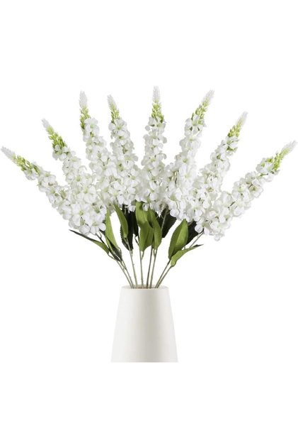 L Beige 5pcs Artificial Flowers Shyacinth Rattan Home Living Room Wedding Celebration Outdoor Garden
