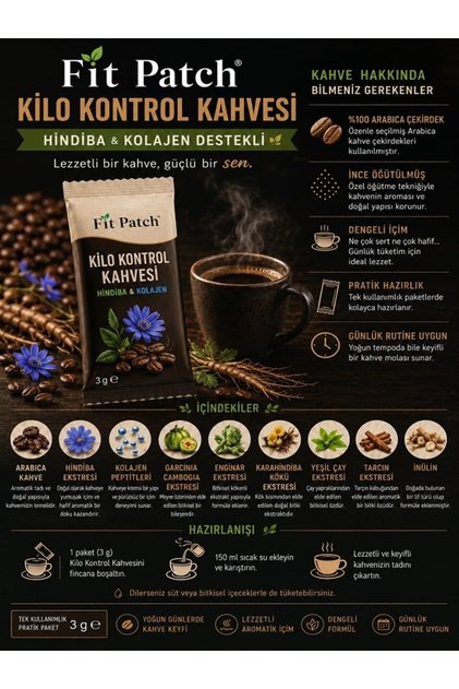 HİNDİBA VE KOLAJEN DESTEKLİ DETOX ETKİLİ GRANÜL KAHVE