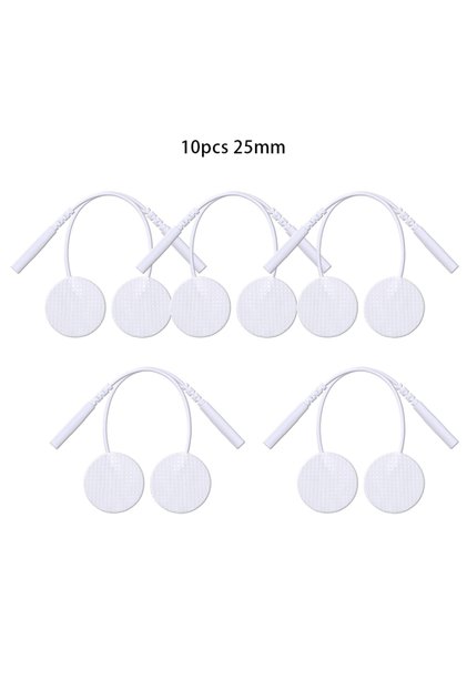 10pcs 25mm Self-Adhesive Replacement Electrode Pads Conductive Gel Muscle Stimulator Massager Sticke