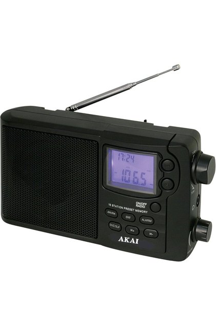 Φορητό ραδιόφωνο FM / AM / MW / SW APR-2418, τροφοδοτείται από το δίκτυο ή μπαταρίες, έξοδος ακουστικών, οθόνη LCD, συναγερμός, ύπνος, αναβολή