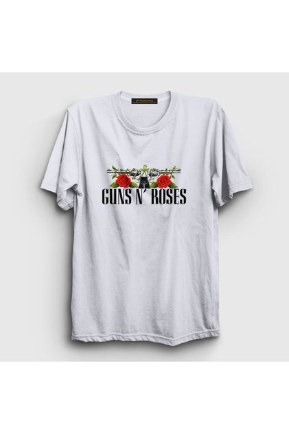 Unisex White Thorns Guns N' Roses T-shirt 57126tt
