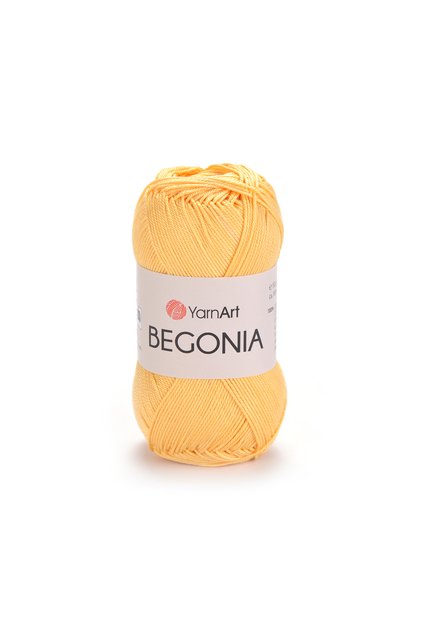 Begonia - Mercerized Hand Knitting Yarn Yellow-4653