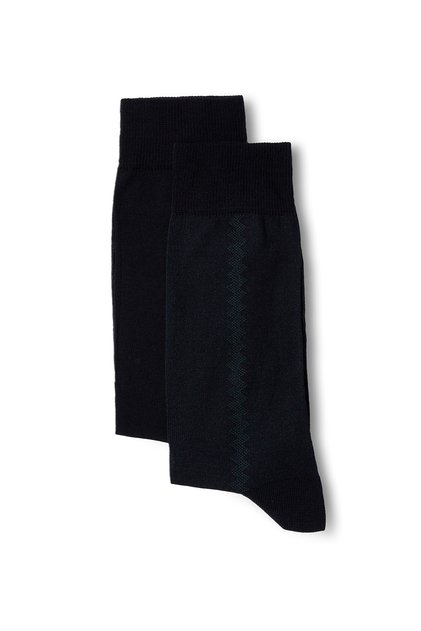 Set of 2 Cotton Lycra Flexible Patterned Thin Socks