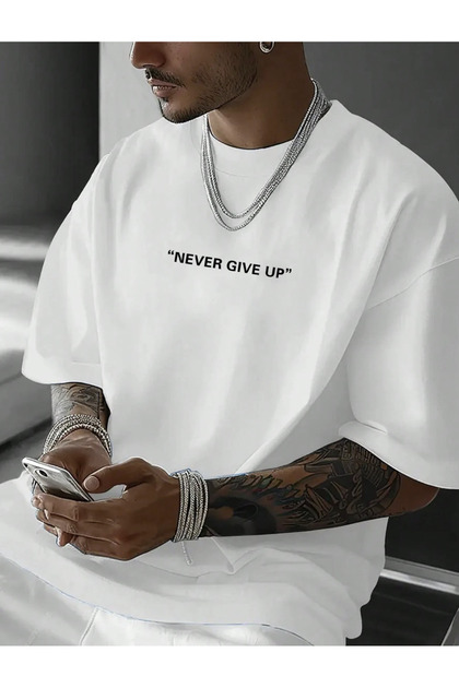 Unisex Men/Women Trnknever Custom Printed Oversize Cotton T-Shirt