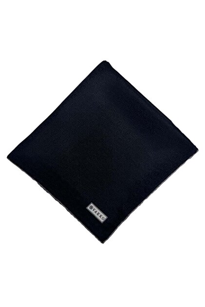 Silk Jacquard Monogram Scarf 31815-M-Black