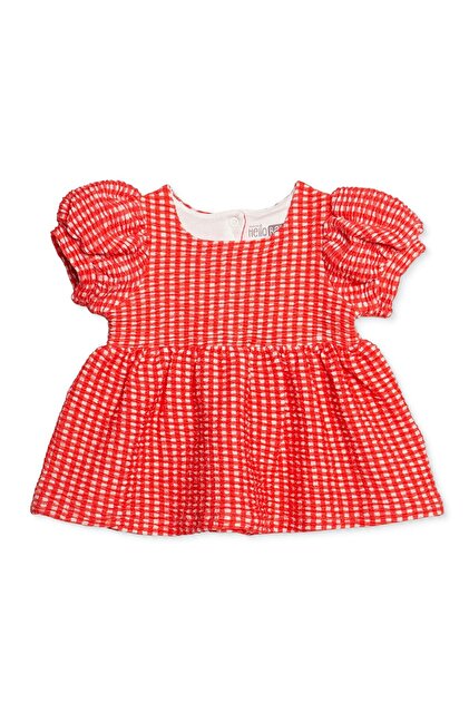 ebebek Hello Baby HelloBaby Kız Bebek Elbise Çıtçıtlı Bebe Yaka