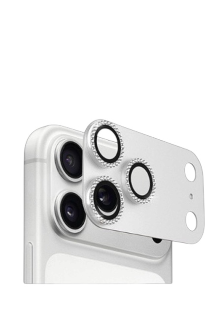 iPhone 17 Pro Compatible Full Covering Shiny Stone Sapphire Anti-Scratch Camera Lens Protector