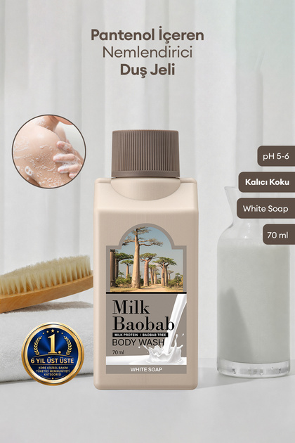 Milk Baobab Pantenol İçeren Nemlendirici Duş Jeli Original Body