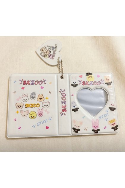 Skzoo Cinnamoroll Kuromi Pochacco Binder Fotoğraf Albümü Fotokartlık (2 FOTOKART ve CHARM Hediye)