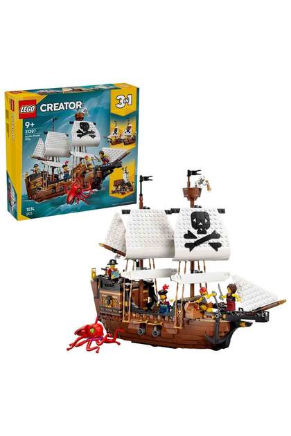 かばごん出品 LEGO ® Creator 3'ü 1 Arada İkonik Korsan Gemisi 31387 - 9+ Yaş