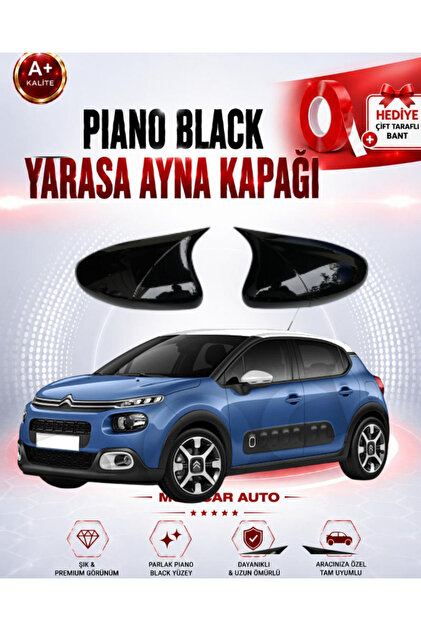 2016-2021 CITROEN C3 BATMAN YARASA AYNA KAPAGI P.BLACK