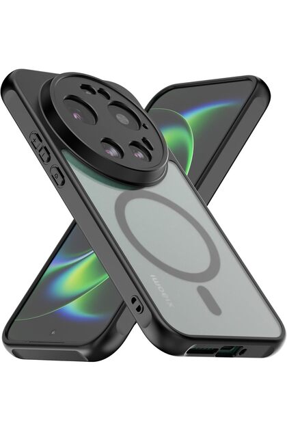 Xiaomi Mi 17 Ultra Uyumlu Kılıf Kamera Çıkıntı Magsafe Şarj Destekli Mat Hassas Button Kapak
