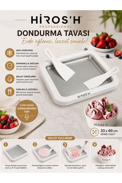 Household Type Spatula Roller Ice Cream Pan Cold Plate Yogurt Ice Cream Making Pan Ice Mold