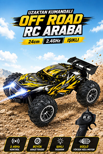 YILDIRIM OYUNCAK Uzaktan Kumandalı Yüksek Hızlı Off Road RC Araba