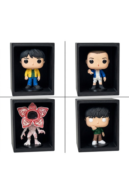 Stranger Things 4'lü Figür Seti Mini - Mike, Eleven, Will, Demogorgon 4 cm