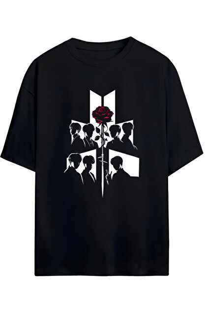 Presmono Unisex Siyah Arirang World Tour Bts T-Shirt 596010tt