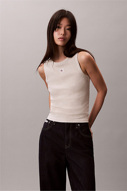 Pamuklu Slim Fit Logolu Bisiklet Yaka Top LV047C201GP4P TOP LV047C201G P4P