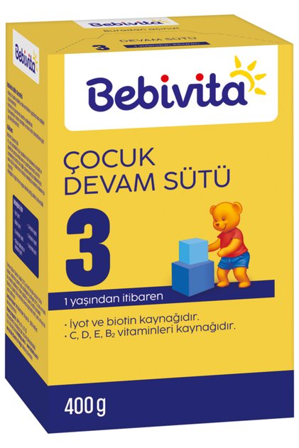 3 Çocuk Devam Sütü 400 Gr * 4 Adet