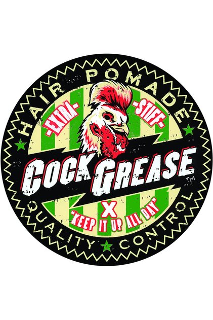 Cock Grease, Εξαιρετικά Λείο, Χωρίς X, Πομάδα Κομμωτικής, Γυαλιστερό Τελείωμα, Έξτρα Σταθερότητα, 100 γρ.