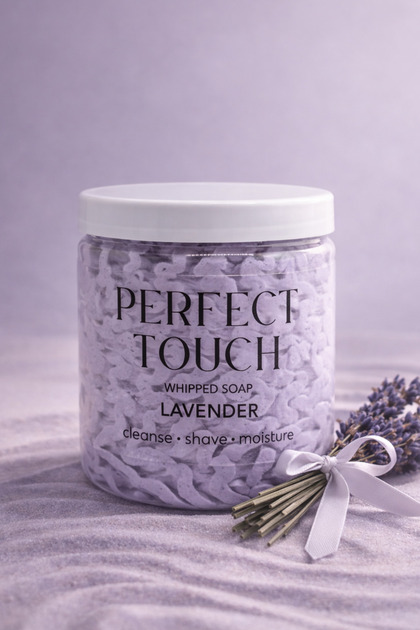 Perfect Touch Lavender Extract Whipped Soap Relaxing and Moisturizing Cream Soap 150 Gr.