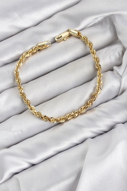 Cm Singapore Model Zincir Gold Color Women's Bracelet